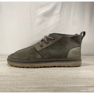 Ugg Neumel Charcoal Suede Sheepskin Chukka Boots Mens Size 13